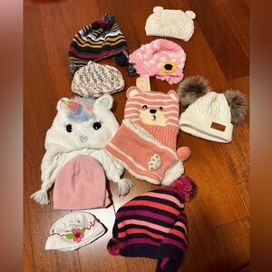 Girls knitted hats